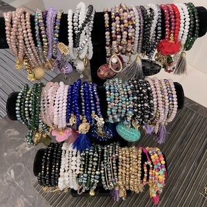 Crystals Brasalets set of 7